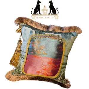 Portal Pillow Multicolor Accent Pillow The Temple Flame